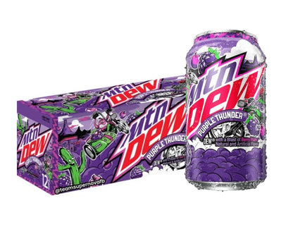 Mountain Dew Purple Thunder with a Blast of Berry Plum 355ml Soda