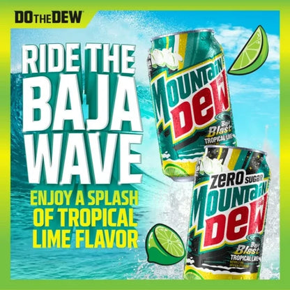 Mountain Dew Baja Blast Tropical Lime 355ml Soda