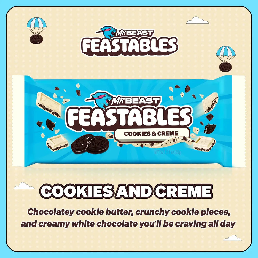 Mr. Beast Feastables Cookies And Cream | 60g