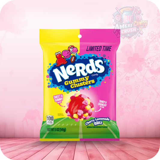 Nerds Limited Edition Cherry Lemonade Blitz Gummy Clusters 5oz (141g)