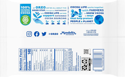 OREO Double Stuf Gluten Free Chocolate Sandwich Cookies, Gluten Free Cookies, 12.47 oz Packs Snack