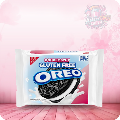 OREO Double Stuf Gluten Free Chocolate Sandwich Cookies, Gluten Free Cookies, 12.47 oz Packs Snack