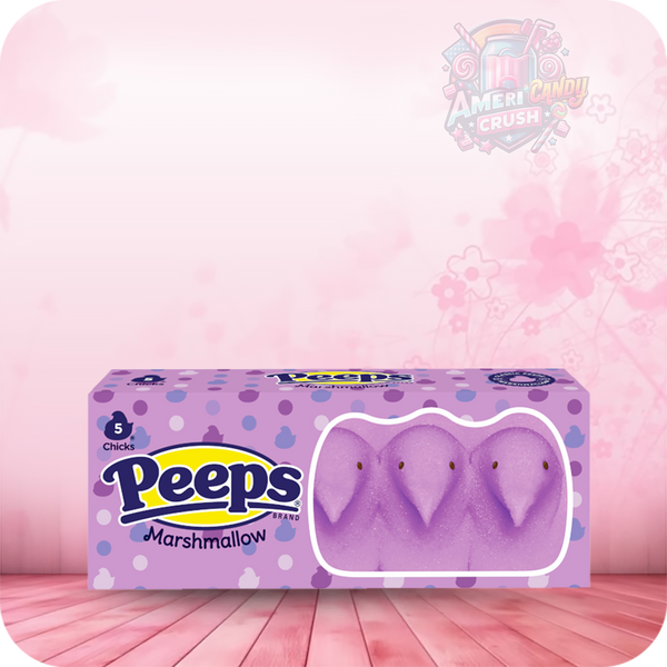 Peeps Lavender Marshmallow Chicks 5 Packs 42g