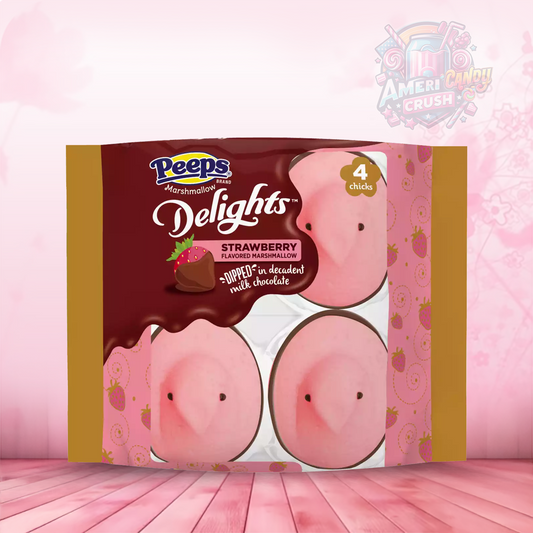 Peeps Strawberry Delights Chicks 4PK 1.98oz (56g)