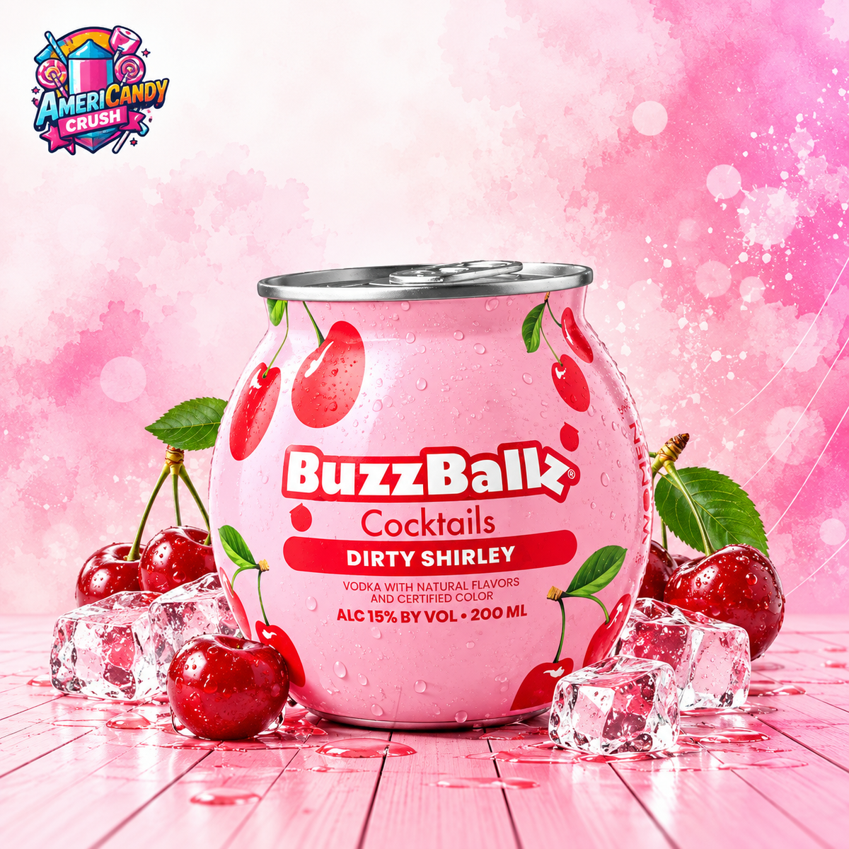 BuzzBallz Dirty Shirley Cocktail 200ml – Ready to Drink Americandy