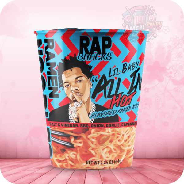 Rap Snacks All In-Hot Flavored Ramen Noodles 2.25oz (64g)