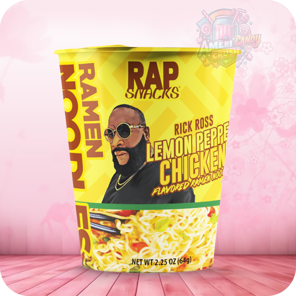 Rap Snacks Lemon Pepper Chicken Flavored Ramen Noodles 2.25oz (64g)
