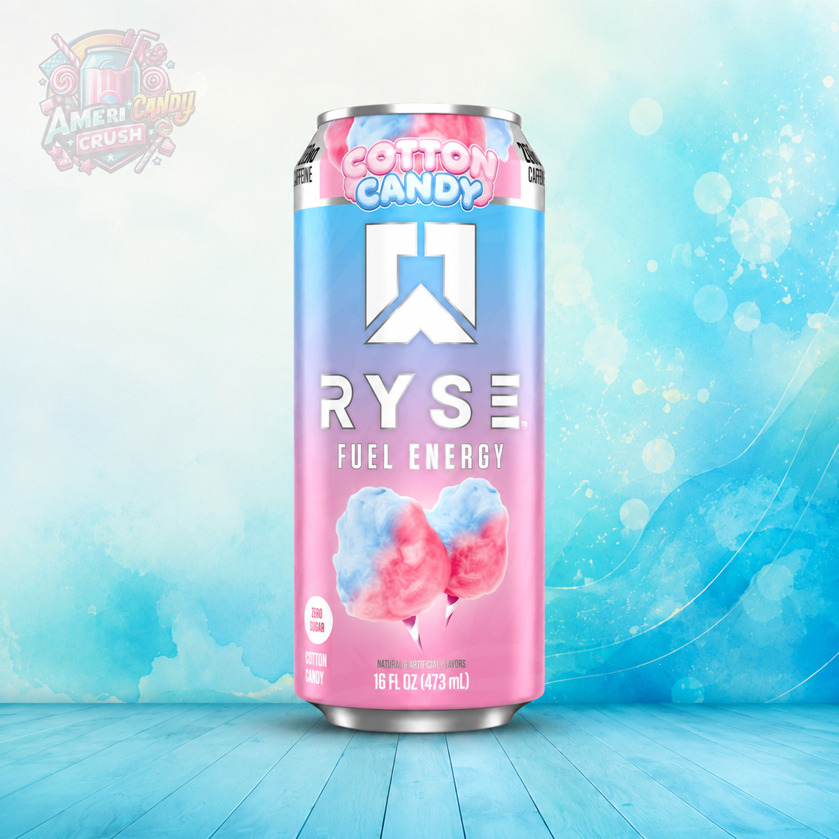RYSE Fuel Cotton Candy Energy Drink 473ml – Zero Sugar American Energy Drink Americandy