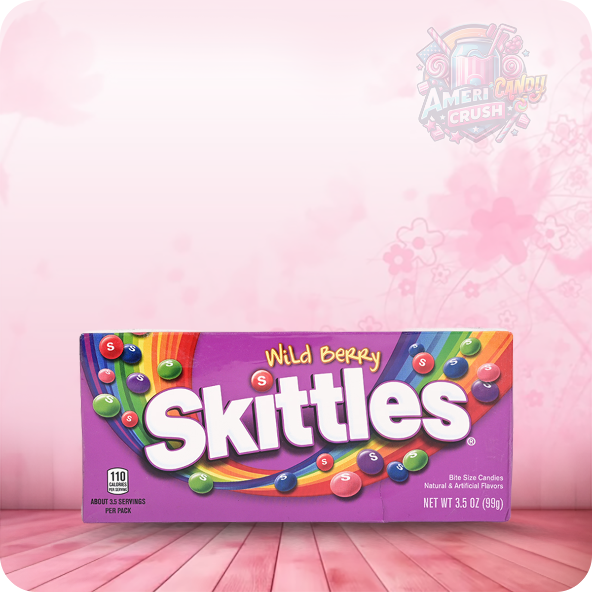 SKITTLES Wild Berry Chewy Candy Movie Theater Size Box 99g