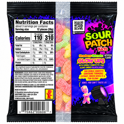 Sour Patch Kids Glow Ups 87g – Glow in the Dark American Sweets Americandy