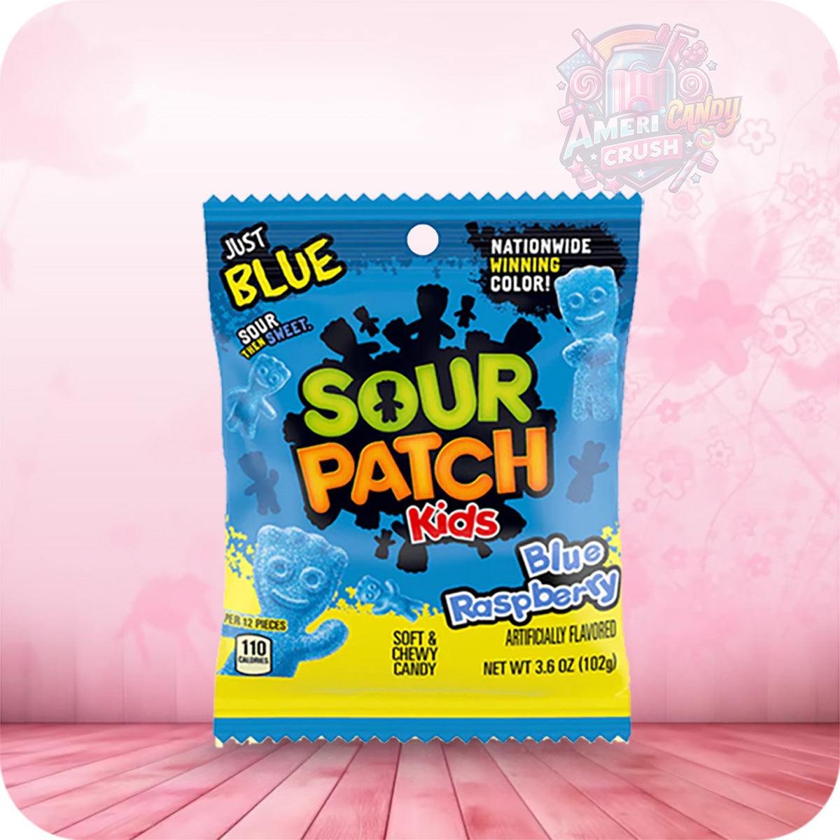 Sour Raspberry Chips Sour Patch KidsSour Patch Kid Blue Raspberry 102g raspberry flavor tan ...