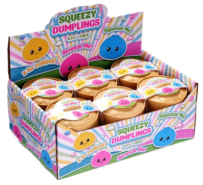 Squeezy Dumpling Small 5.5cm Cute Squishy Toy with Smiley Face