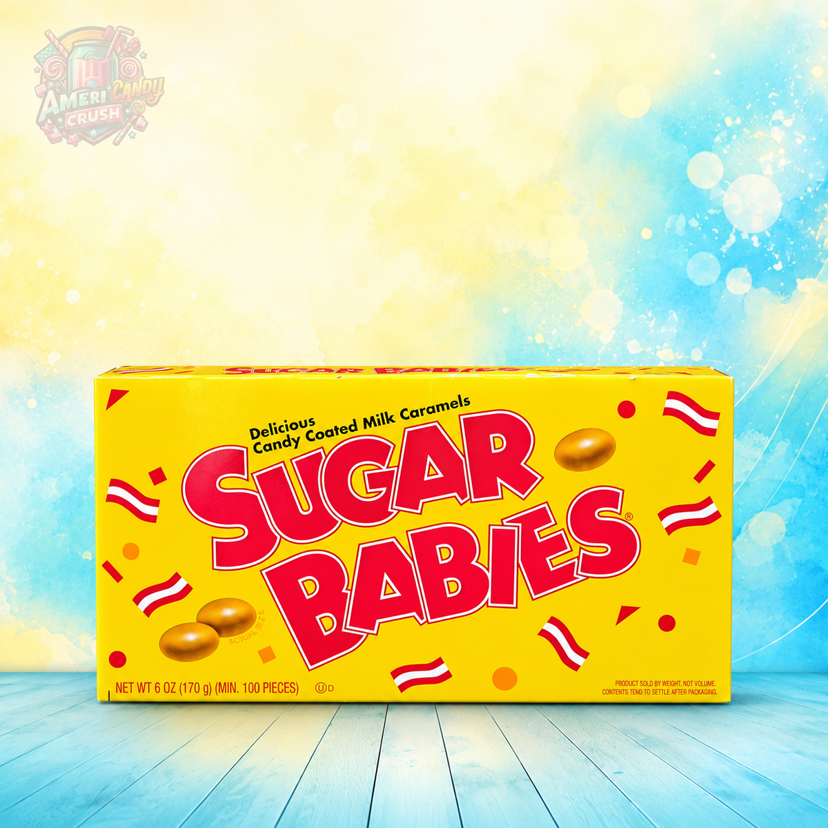 Sugar Babies Soft Milk Caramels 142g 5oz Theater Box – Classic USA Imported Chewy American Caramel Candy UK