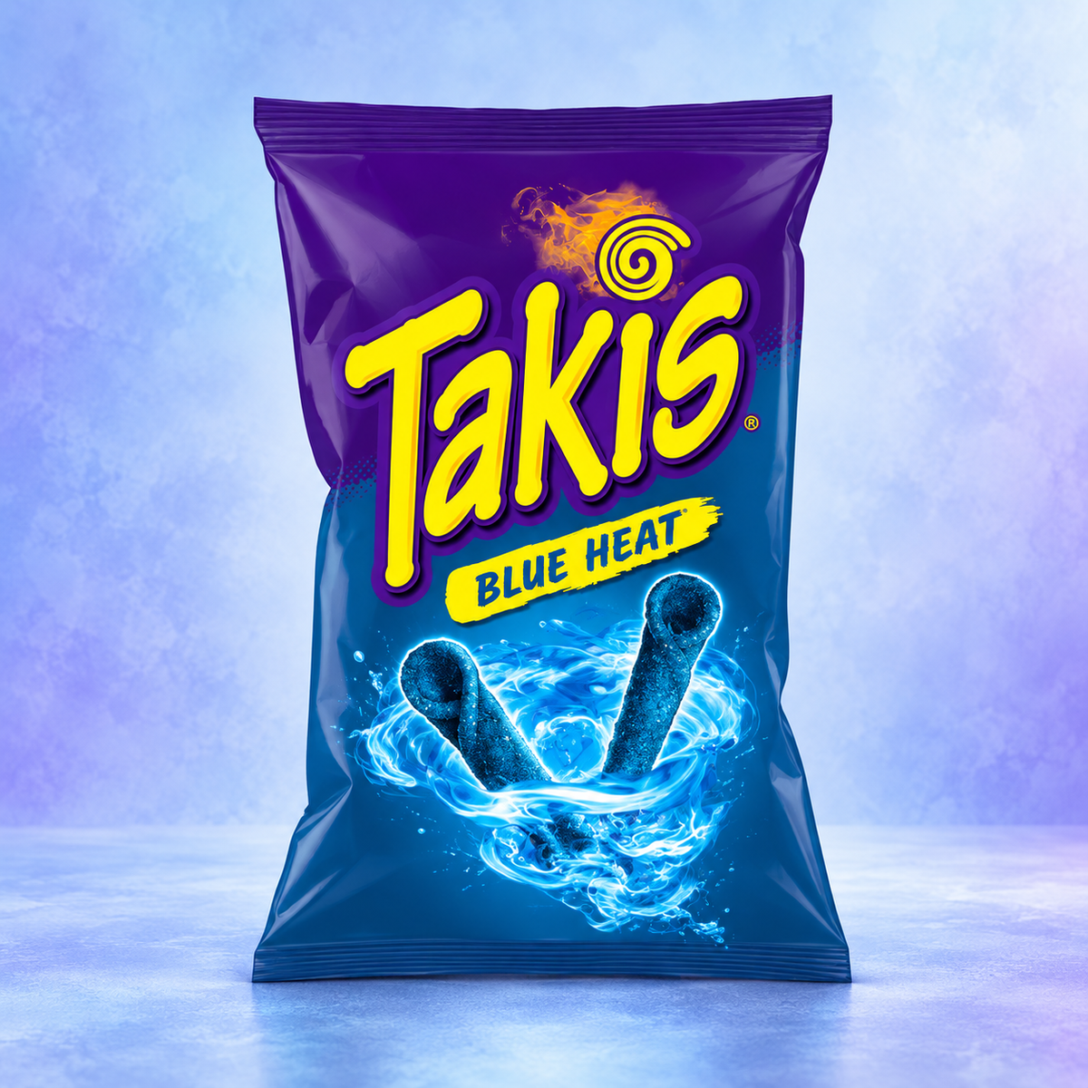 Takis Blue Heat Hot Chilli Pepper 260g Canadian imported extreme spicy blue rolled tortilla chips sharing bag available to buy online in the UK