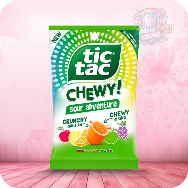 Tic Tac Chewy Sour Adventure Peg Bag (80g)