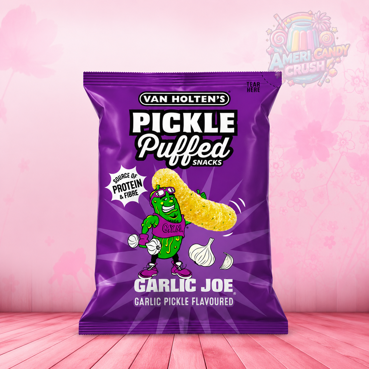 Van Holten's Puffed Snacks Pickle Garlic Joe 90g