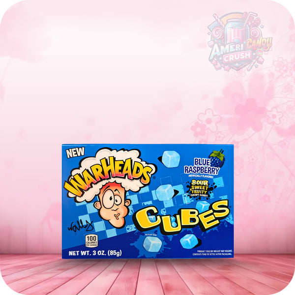 Warheads Blue Raspberry Cubes Theatre Box