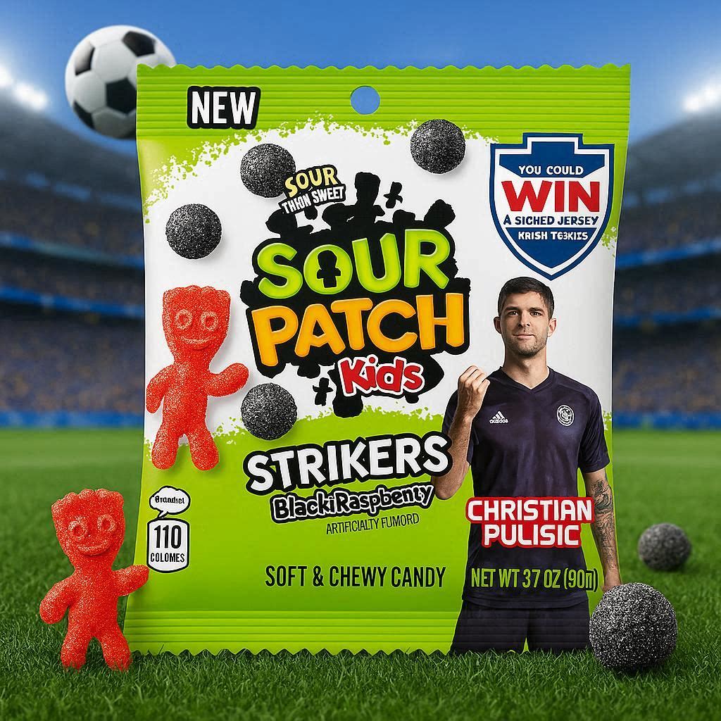 Sour Patch Kids Limited Edition Strikers Black Raspberry 3.17oz (90g)