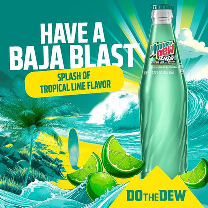 Mountain Dew Baja Blast 355ml Glass Bottle